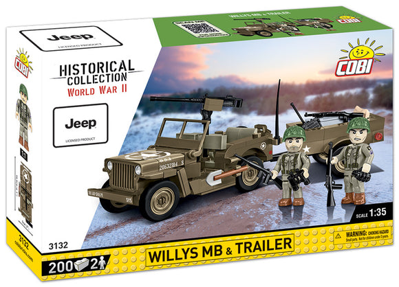 3132 - WILLYS MB & TRAILER (PRE-ORDER)