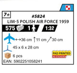 5824 - LIM-5 POLISH AIR FORCE 1959 (MIG17)